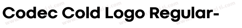 Codec Cold Logo Regular字体转换